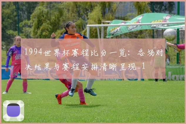 1994世界杯赛程比分一览:各场对决结果与赛程安排清晰呈现_1